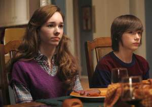Holly Taylor (Paige) and Keidrich Sellati (Henry) in The Americans