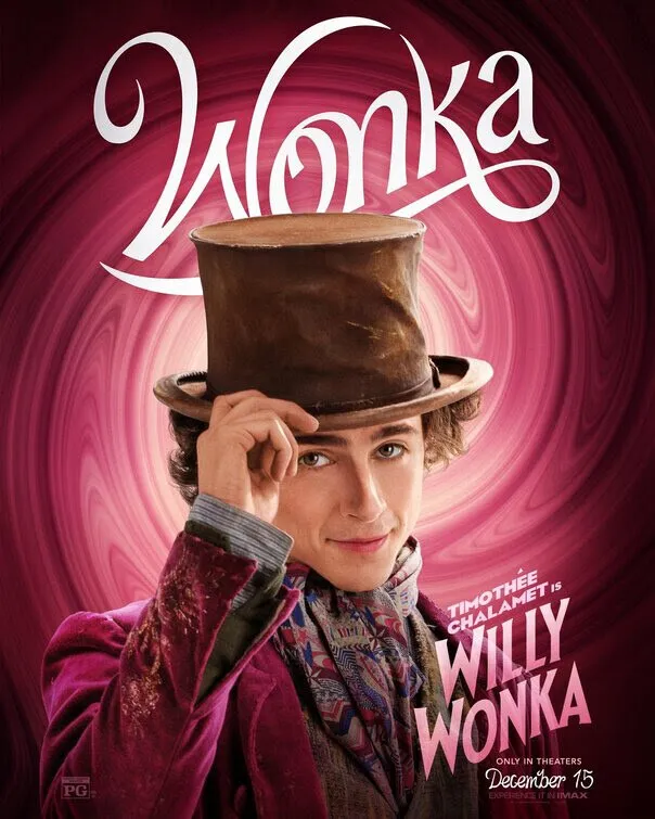 Wonka movie poster 2023